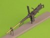 Master GM-35-069 Browning M2HB .50 cal (12,7mm) - karabin maszynowy z mocowaniem czołgowym - wczesny okres II w.św. (kołyska D69820 z małą skrzynką amunicyjną D68375) 1/35